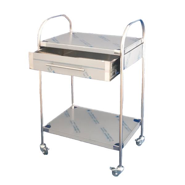 Masa tratament inox cu manere verticale si sertar|Medizone