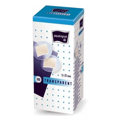 Plasturi rotunzi transparenti MATOPAT, 22 mm