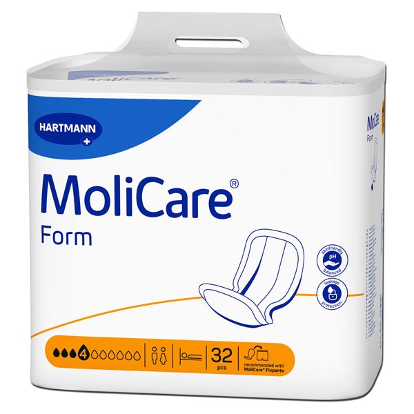Tampoane MOLICARE FORM, 4 picaturi, 32 buc.|Medizone