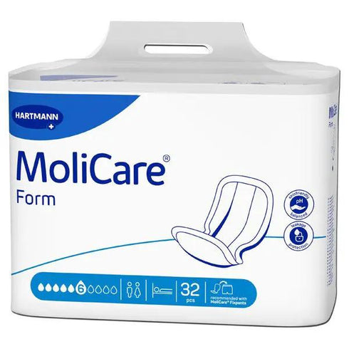 Tampoane urologice MOLICARE FORM, 6 picaturi, 32 buc.