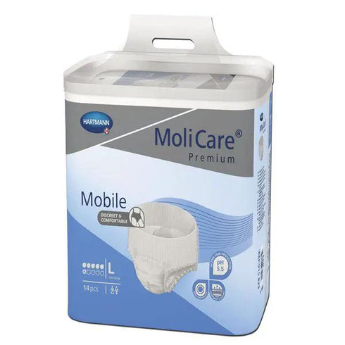 Scutece chilot MoliCare Mobile, marimea L, 14 buc.