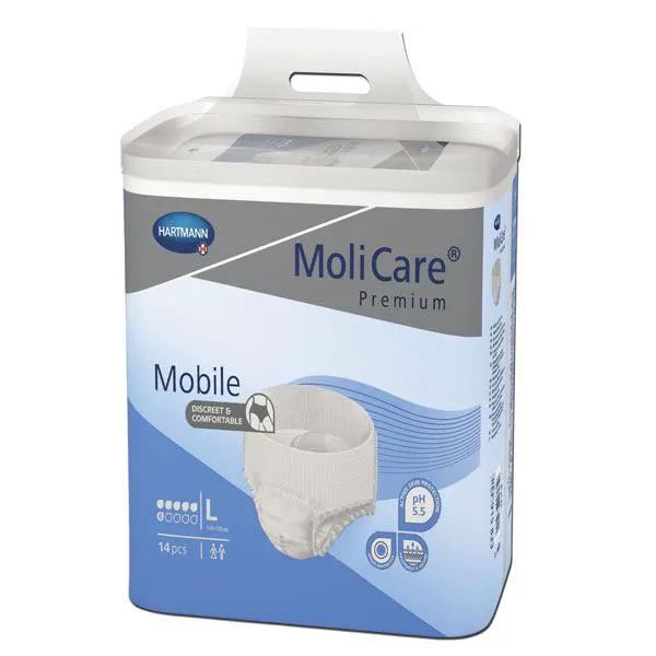 Scutece chilot MoliCare Mobile, marimea L, 14 buc.