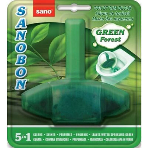 Odorizant WC Sano Sanobon, Green Forest, 5 in 1, 55G by Sano