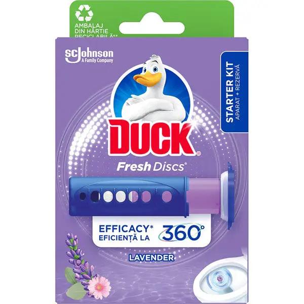 Odorizant WC gel Duck Fresh Discs Lavender, 6 discuri