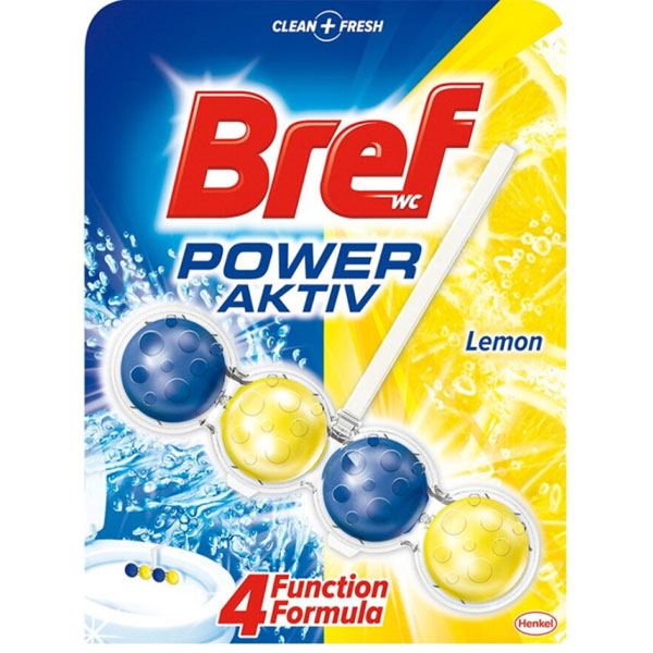 Odorizant WC Bref Power Aktiv Lemon, 50 g by Henkel