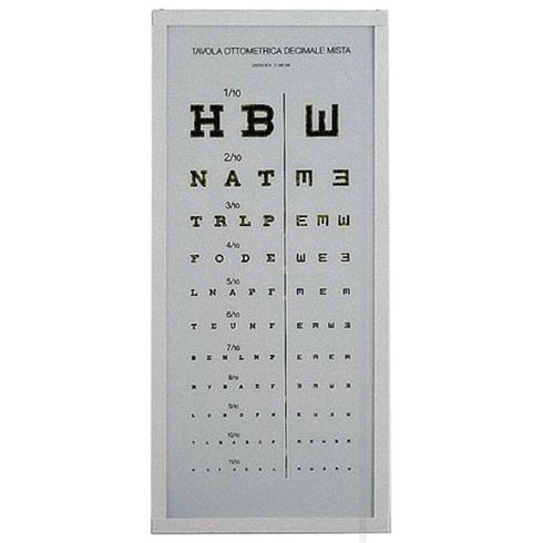 Optotip decimal iluminat, 3 m, Fazzini | Medizone