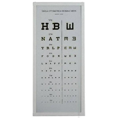 Optotip decimal iluminat, 3 m, Fazzini