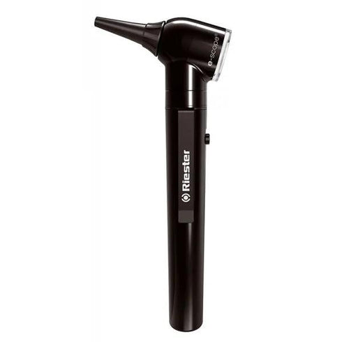 Otoscop Riester E-Scope, iluminare directă, vacuum 2.7 V, negru
