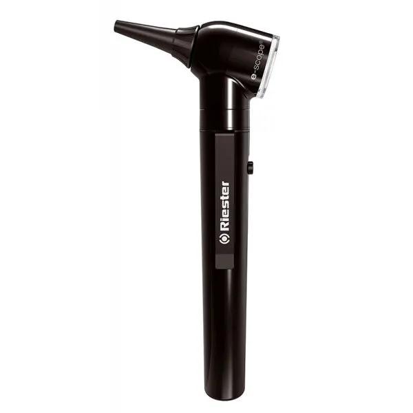 Otoscop Riester E-Scope, iluminare directă, vacuum 2.7 V, negru