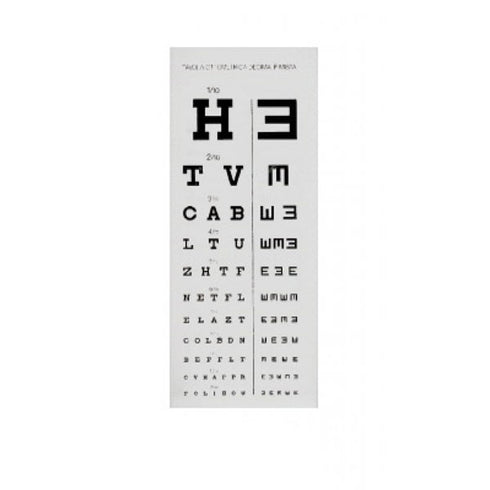 Optotip plansa, 5 m, Fazzini, OTTO12|Medizone