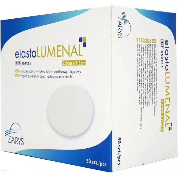 Pansament ochi nesteril elastoLUMENAL, 5,5 cm x 7,5 cm, 50 buc.