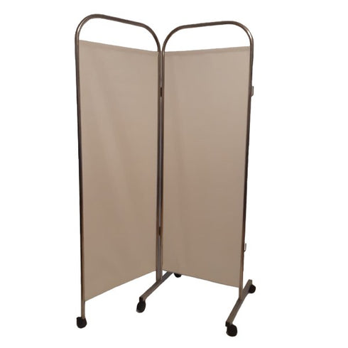 Paravan medical cadru inox cu 2 segmente|Medizone