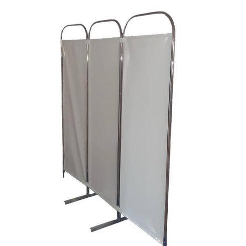 Paravan medical, cadru inox, cu 3 segmente|Medizone