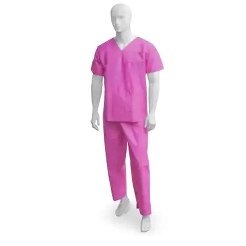 Costum pijama din netesut, Opero, roz