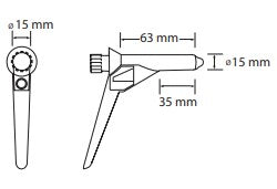 Proctoscop Pediatric - Cetro Suedia, marimea S 2