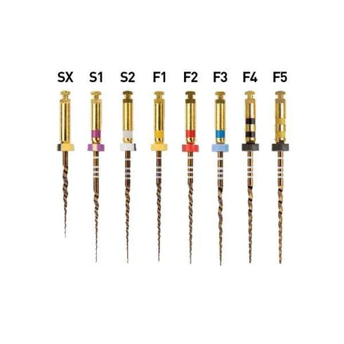 Set ace rotative ProTaper Gold, 25 mm, SX/F3, asortate