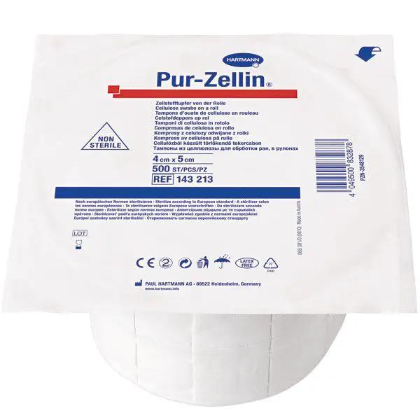 Tampoane celuloza pretaiate PUR-ZELLIN, 500 buc.