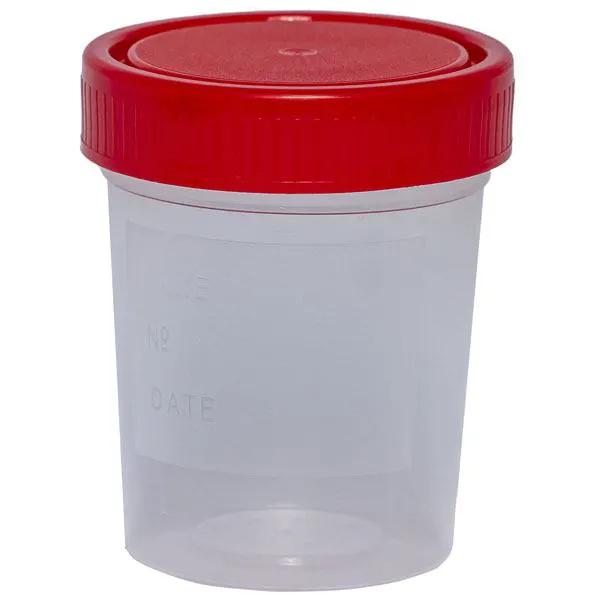 Recoltor universal steril, capac rosu filetat, 120 ml, 50 buc.