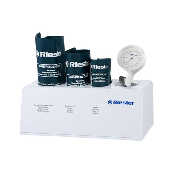 Tensiometru mecanic E-mega, Set I, cu 3 mansete, cu suport|Medizone