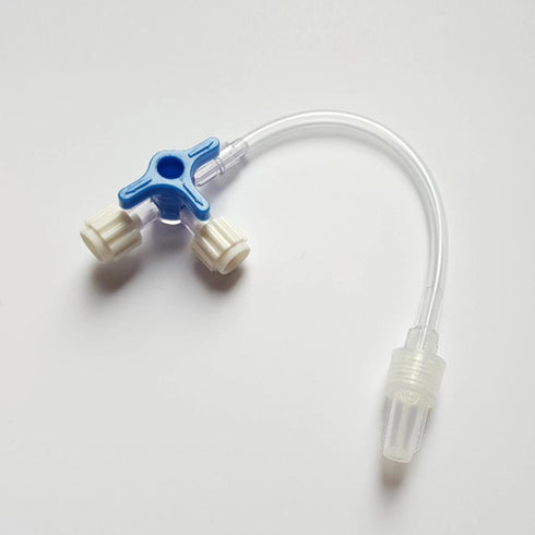 Robinet tridirecțional cu tub de extensie de diferite lungimi (de la 7 cm la 100 cm)