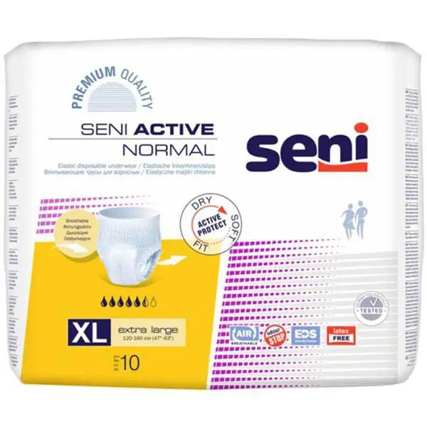 Scutece chilot SENI ACTIVE Normal Extra Large, 10 bucati