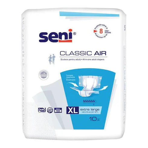 Scutece adulti SENI CLASSIC AIR Extra Large, 6 picaturi by Seni