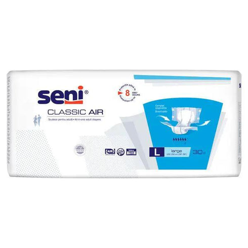 Scutece adulti SENI CLASSIC AIR Large, 30 buc, 6 picaturi