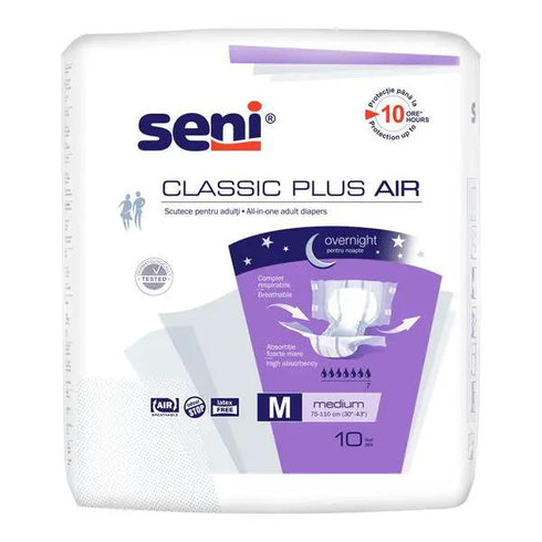 Scutece adulti SENI CLASSIC PLUS AIR Medium, 7 picaturi