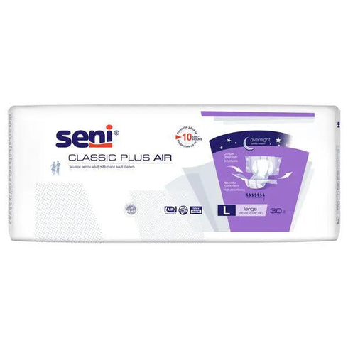 Scutece adulti SENI CLASSIC PLUS AIR Large, 30 buc, 7 picaturi