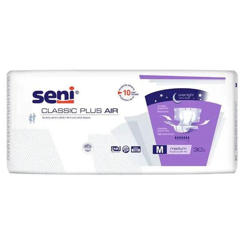 Scutece adulti SENI CLASSIC PLUS AIR Plus Medium, 30 buc, 7 picaturi