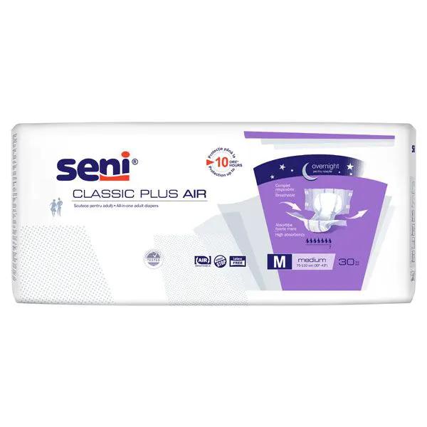 Scutece adulti SENI CLASSIC PLUS AIR Plus Medium, 30 buc, 7 picaturi