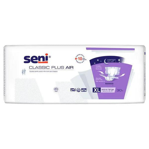 Scutece adulti SENI CLASSIC PLUS AIR Extra Large, 30 buc, 7 picaturi