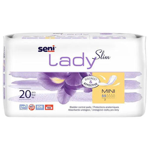 Absorbant urologic SENI LADY Slim MINI, 2 picaturi, 20 bucati