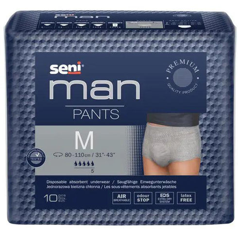 Chilot absorbant Seni Man Pants, 5 picaturi, 10 buc.