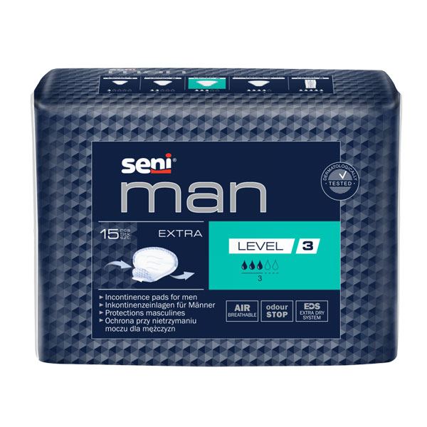 Absorbant urologic SENI MAN SUPER Level 3, 15 bucati|Medizone