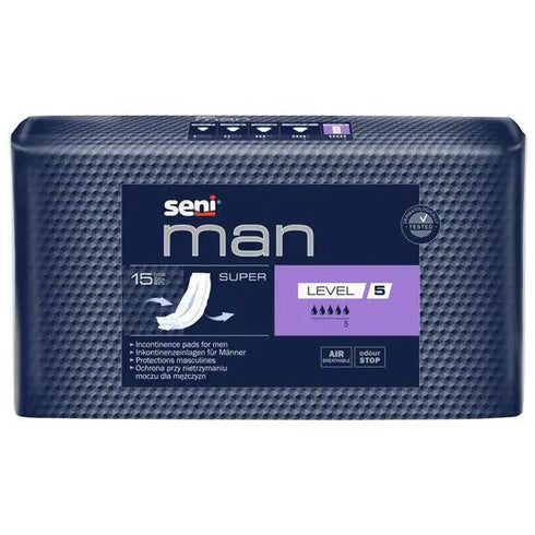 Absorbant urologic SENI MAN SUPER Level 5, 15 bucati