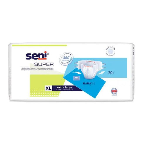 Scutece adulti SENI SUPER Extra Large 30 buc, 6 picaturi