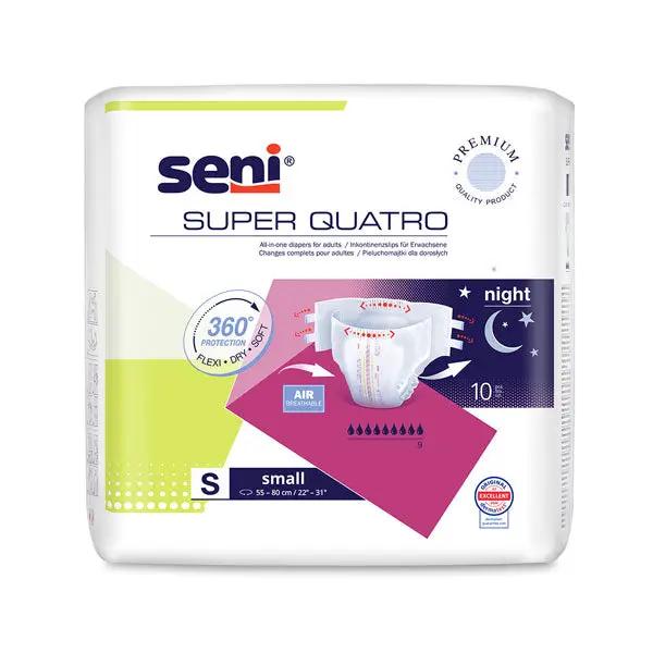 Scutece adulti SENI SUPER QUATRO Small, 9 picaturi