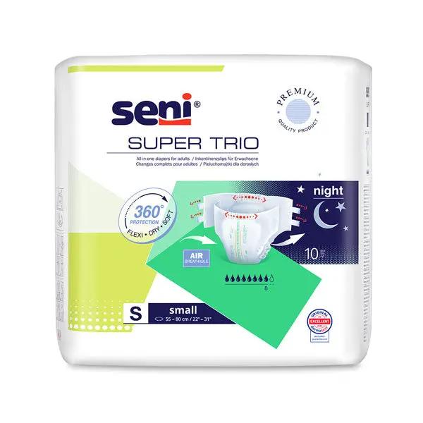 Scutece adulti SENI SUPER TRIO Small, 8 picaturi