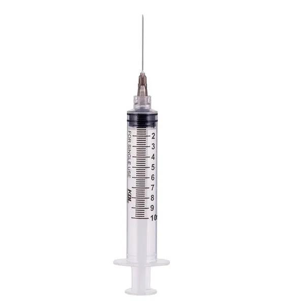 Seringi 10 ml Biosafe cu ac luer lock ( filet ), 100 buc.