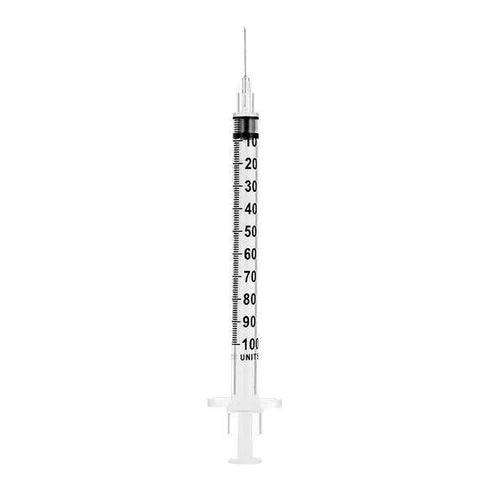 Seringi insulina 1 ml cu ac detasabil, 100 buc.