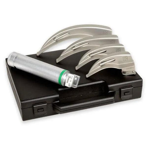 Set laringoscop Gima Green FO, xenon/halogen