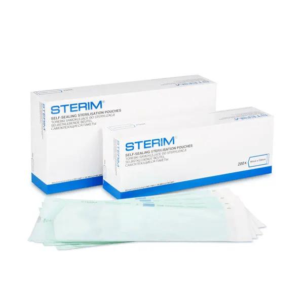 Pungi sterilizare autoadezive pentru autoclav, 135 mm x 250 mm, 100 buc.