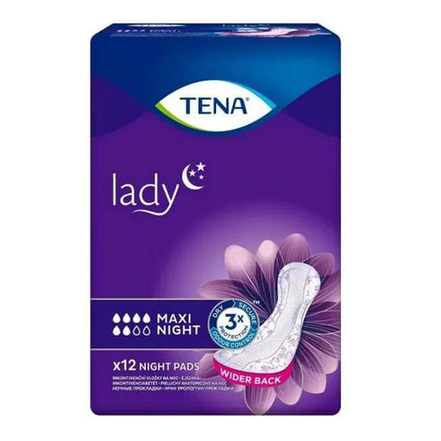 Absorbante incontinenta Tena Lady Slim Maxi Night, 12 buc.