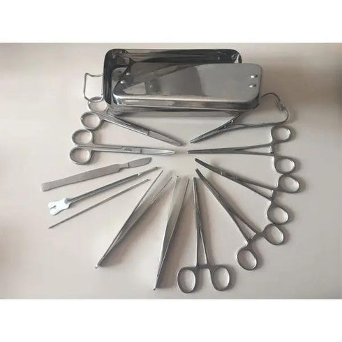 Trusa mica chirurgie, metalica, cu port-ac Mathieu, 12 instrumente