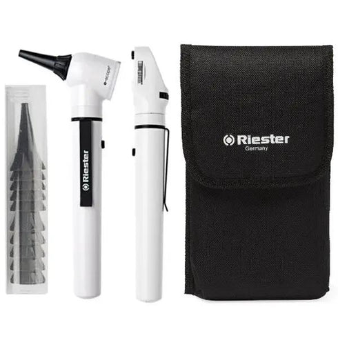 Trusa oto/oftalmoscop Riester E-Scope, alb
