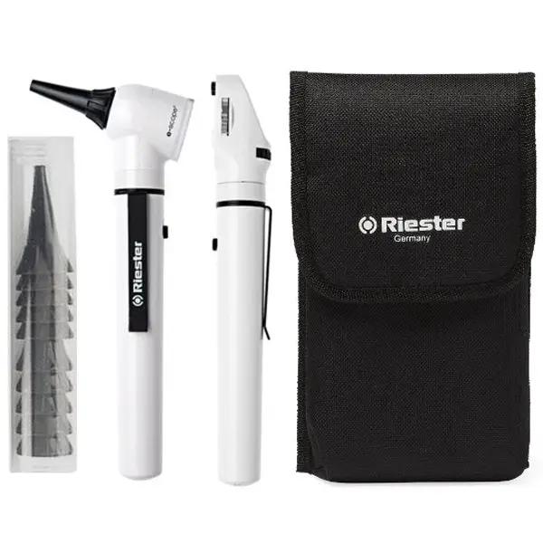 Trusa oto/oftalmoscop Riester E-Scope, alb