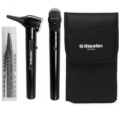 Trusa oto/oftalmoscop Riester E-Scope, negru