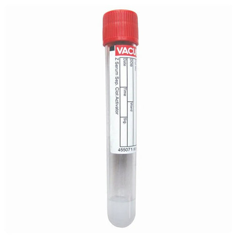Vacutainer biochimie, fara aditiv, 6 ml, 100 buc.