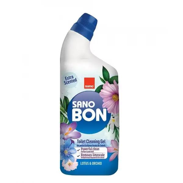 Gel Sano pentru WC, bon toilet cleaning lotus & orchid, 750 ml